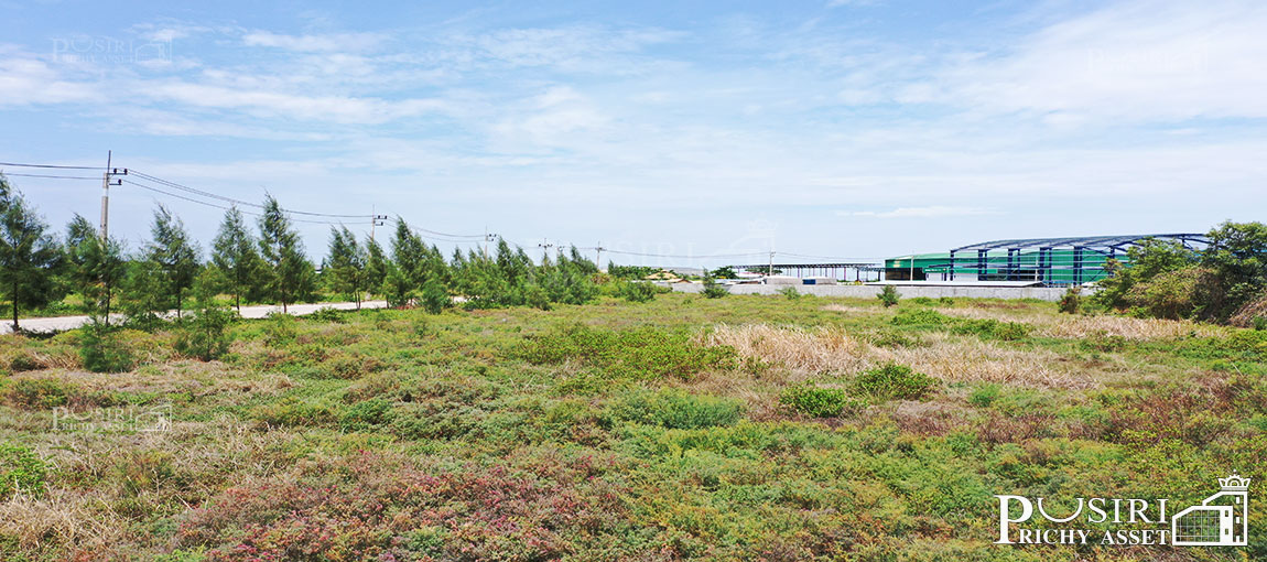 โดดเด่นที่สุด ที่เกือบ 5 ไร่ หน้ากว้าง 148 ม. ถมพร้อมสร้างโรงงาน น้ำไฟครบ เทรลเลอร์ลุยสบาย โซนพันท้าย - พระราม 2 KK5099S