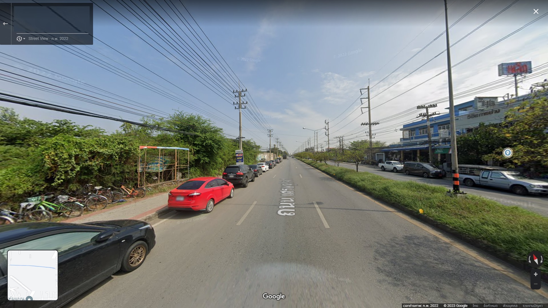 ที่ดินติดถนนเศรษฐกิจ1พื้นที่สีม่วง อ้อมน้อย กระทุ่มแบน