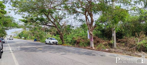 ขายที่สวยเด่น สร้างโรงงานได้ทุกประเภท หน้ากว้าง 202 เมตร 28 ไร่ 162 วา ติดคลอง ถนนกว้างใช้รถเทเลอร์ได้สะดวก ใกล้นิคมสมุทรสาคร - KK2602S