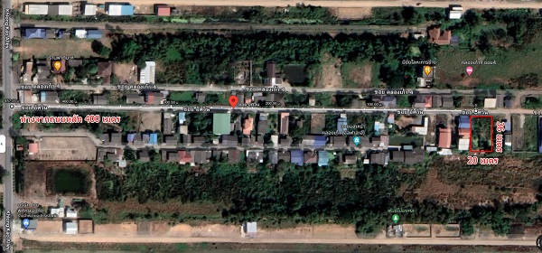  ขายที่ดินคลองเก้า เขตหนองจอก เนื้อที่ 200ตรว  ใกล้ สน.ลำหิน โรงพยาบาลคลองสามวา หน้ากว้างประมาณ 22 เหมาะสำหรับสร้างบ้านเพื่ออยู่อาศัย ห้องพัก หรือเพื่อเก็งกำไรในอนาคต