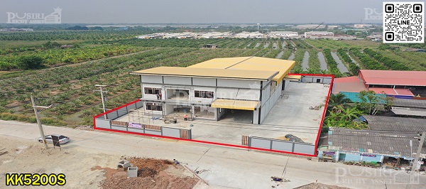 Presale โรงงานใหม่ 1 ไร่ 80 พื้นที่ใช้สอย 930 ตร.ม. ขอใบ รง.4 ได้ ใกล้ ถ. เศรษฐกิจ มีพื้นที่ต่อเติมด้านข้าง ต่อเติมได้อีก 400 ตร.ม.  kk5200s