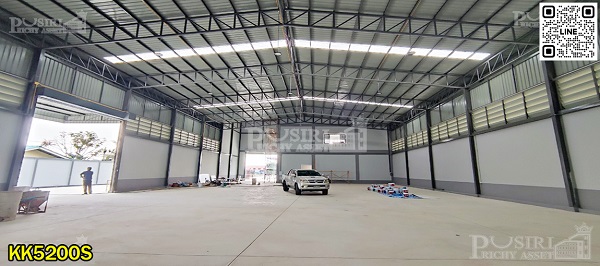 Presale โรงงานใหม่ 1 ไร่ 80 พื้นที่ใช้สอย 930 ตร.ม. ขอใบ รง.4 ได้ ใกล้ ถ. เศรษฐกิจ มีพื้นที่ต่อเติมด้านข้าง ต่อเติมได้อีก 400 ตร.ม.  kk5200s