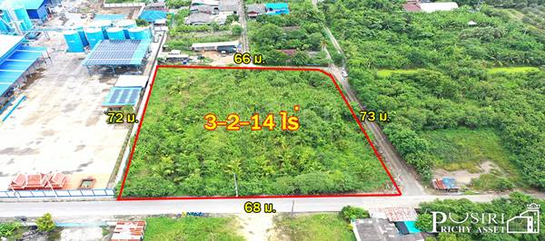 ขาย ที่สร้างโกดัง 3.5 ไร่ โดดเด่น ด้วยหน้ากว้าง 68 เมตร ติดถนน 3 ด้าน ซื้อไว้มีแต่ขึ้น เพียง 1 นาทีจากถนนสายใยรัก - KK5173S