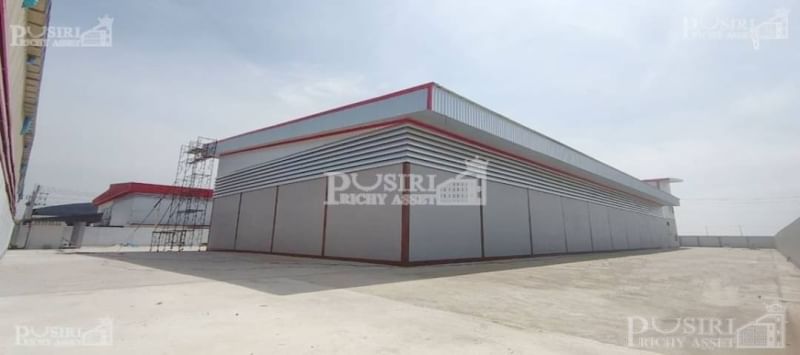 ใหม่กริบ โรงงานย่านพันท้าย 2.5 ไร่ พื้นที่ใช้สอย 1,280 ตร.ม. ขอใบ รง.4 ได้ เทรลเลอร์เข้าสะดวก พร้อมพื้นที่ต่อเติมได้อีกเพียบ  KK5379S