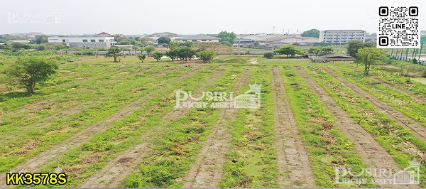 ที่สวยสร้างโกดัง/หมู่บ้าน เกือบ 12 ไร่ หน้ากว้างพิเศษ 140 ม. ใกล้ทั้งพุทธสาครและเพชรเกษม ราคาดีงาม KK3578S