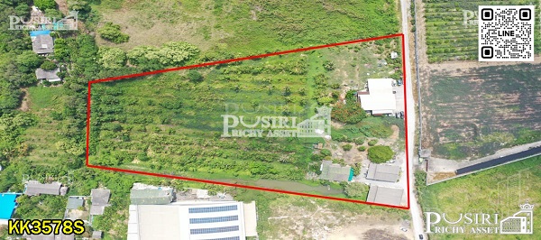 ที่สวยสร้างโกดัง/หมู่บ้าน เกือบ 12 ไร่ หน้ากว้างพิเศษ 140 ม. ใกล้ทั้งพุทธสาครและเพชรเกษม ราคาดีงาม KK3578S