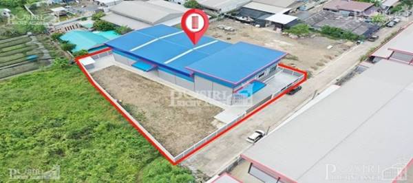 โรงงานใหม่ ย่านท่าเสา 1 ไร่ พื้นที่ใช้สอย 784 ตร.ม. พร้อมออฟฟิต 2 ชั้น เก็บเยอะ/วางหนักได้พื้นรับ 3 ตัน/ตร.ม. + พื้นที่ต่อเติมด้านข้างกว่า 1 งาน - kk5541s