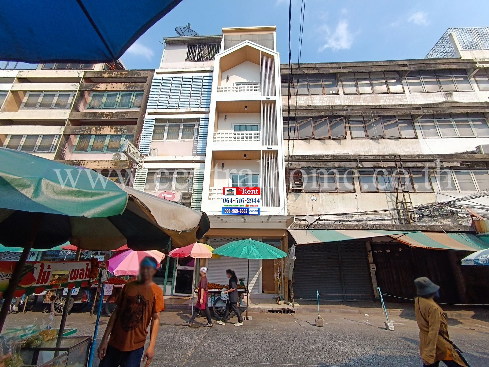 เช่า ตึกแถว 4 ชั้น ซอย สีลม 20 ใกล้วัดแขก เหมาะค้าขาย