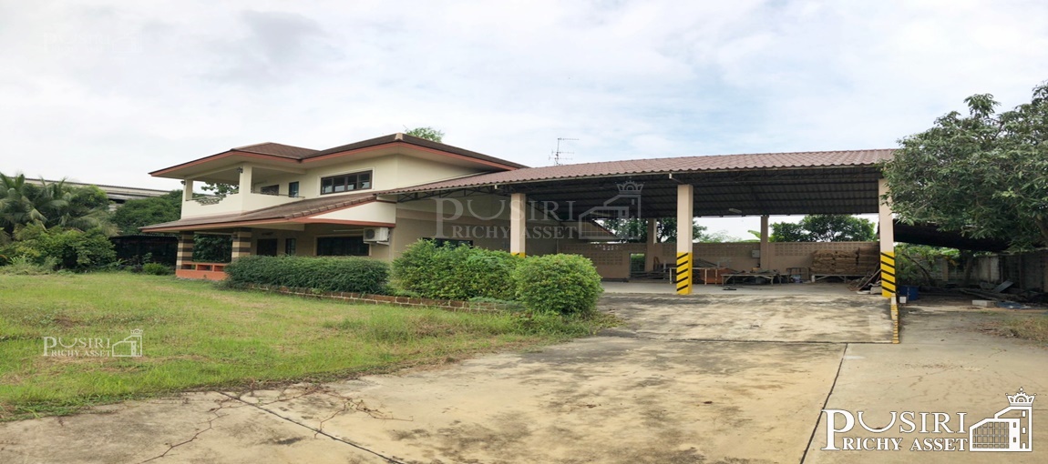 สวย เท่ ดูดี มีสไตล์ 3 ชั้น เนื้อที่ 3 ไร่ ใกล้เส้นกัลปพฤกษ์ตัดใหม่ พร้อมโกดัง  บ้านพัก ที่จอดรถ ถนนบางบอน 5 ซ.7