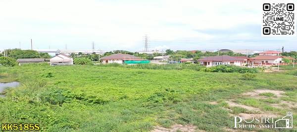 ขายที่สวย 1 ไร่เศษ ราคาพิเศษ สำหรับสร้างโรงงานได้หลายประเภทบนพื้นที่สีชมพู ถมพร้อมสร้าง ถ. เศรษฐกิจเพียง 1.5 กม. - kk5185s