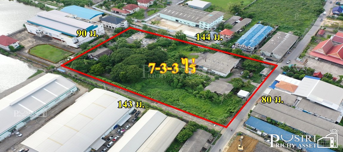 ขายให้แบบคุมๆที่ดินเกือบ 8 ไร่ พร้อมโกดังขนาด 320 ตร.ม. บ้านพัก 2 ชั้น ใกล้พุทธมณฑลสาย 5 เพียง 1.4 กม. ในราคาที่เปล่า  KK3599S