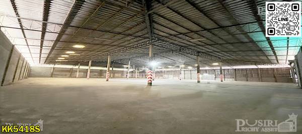 แค่ 45 บาท/ตร.ม. กับโกดังให้เช่านครปฐม 2,000 ตร.ม. ใกล้ ถ. เพชรเกษมเพียง 900 ม. เก็บของได้มากพื้นรับ 3 ตัน เทรลเลอร์เข้าได้ - kk5418s