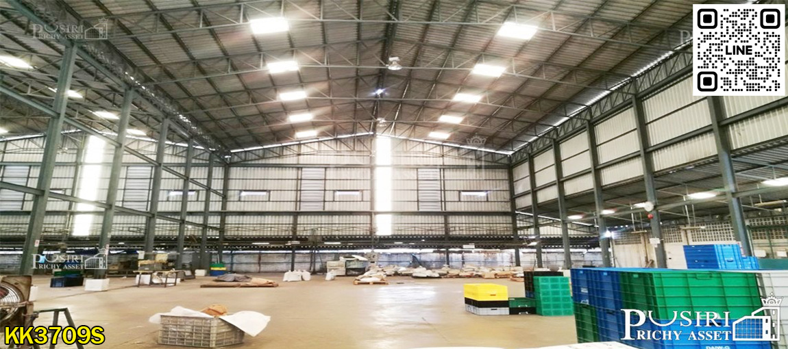 เช่าโรงงาน 1,759-8,976 ตร.ม. พื้นที่สีม่วง รถเทรลเลอร์เข้า-ออกสะดวก สังเกตง่ายติดถนนเศรษฐกิจ KK3709S