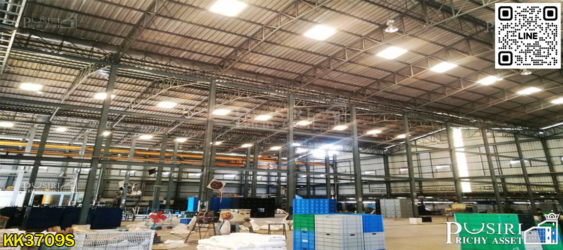 เช่าโรงงาน 1,759-8,976 ตร.ม. พื้นที่สีม่วง รถเทรลเลอร์เข้า-ออกสะดวก สังเกตง่ายติดถนนเศรษฐกิจ KK3709S