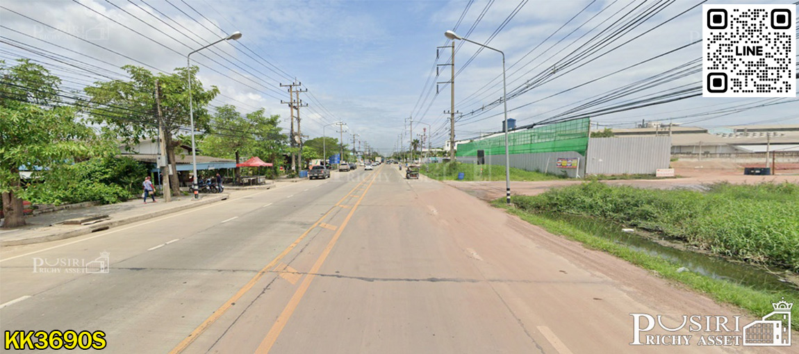 ที่สีม่วง 14 ไร่เศษ ราคาที่ต่ำกว่าราคาตลาด 35% เข้าออกได้ถึง 3 เส้นทาง ใกล้ ถ.บางปลา ถ.เศรษฐกิจ และ ถ.พระราม 2  KK3690S