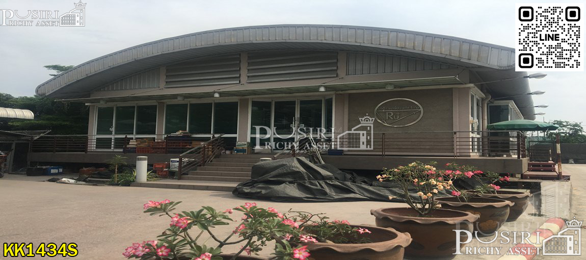 ที่ดิน 7 ไร่ พร้อมพื้นที่ใช้สอย ลานคอนกรีตเต็มพื้นที่ มีโรงงาน โกดัง สำนักงาน อุปกรณ์และใบ รง.4 ครบถ้วน แถมติดถนน 2 ด้านในราคาที่เปล่า  KK1434S