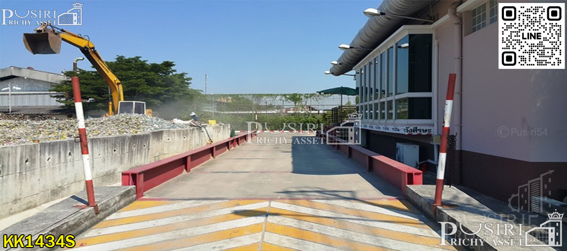 ที่ดิน 7 ไร่ พร้อมพื้นที่ใช้สอย ลานคอนกรีตเต็มพื้นที่ มีโรงงาน โกดัง สำนักงาน อุปกรณ์และใบ รง.4 ครบถ้วน แถมติดถนน 2 ด้านในราคาที่เปล่า  KK1434S