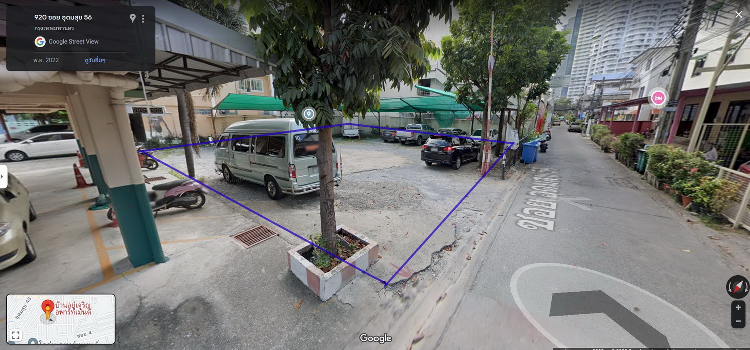 ขายที่ดินสวยไม่ต้องถม 102 ตรว.ในซอย อุดมสุข 56