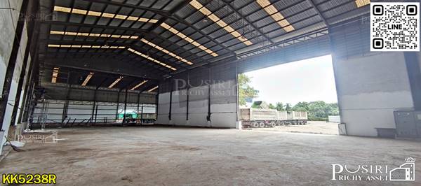 ให้เช่าโกดัง 2 ขนาด 1.5 และ 3.75 ไร่ ใกล้ ถ. เอกชัย บางบอน 4 เก็บของได้เยอะ พื้นรับ 3.5 ตัน ใช้เทรลเลอร์ได้ + จอดเทรลเลอร์ได้นับสิบคัน - kk5238s