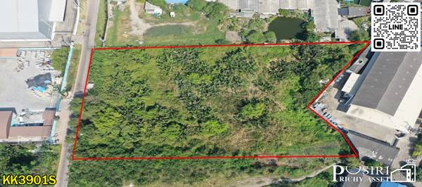 ขยายโรงงานใหม่ได้ทันที บนที่ถมแล้วเกือบ 5 ไร่ ทำเลดีและเดินทางสะดวก เชื่อมต่อถนนพระราม 2 - KK3901S