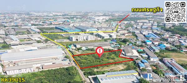 ขยายโรงงานใหม่ได้ทันที บนที่ถมแล้วเกือบ 5 ไร่ ทำเลดีและเดินทางสะดวก เชื่อมต่อถนนพระราม 2 - KK3901S