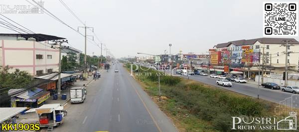ขายที่ 7 ไร่ สะดุดตา ติด ถ.สาย 5 เหมาะทำได้ทั้งปั้ม ธุรกิจ และ สร้างตึก ในราคาพิเศษ ใกล้ฝั่งบรมฯ KK1903S