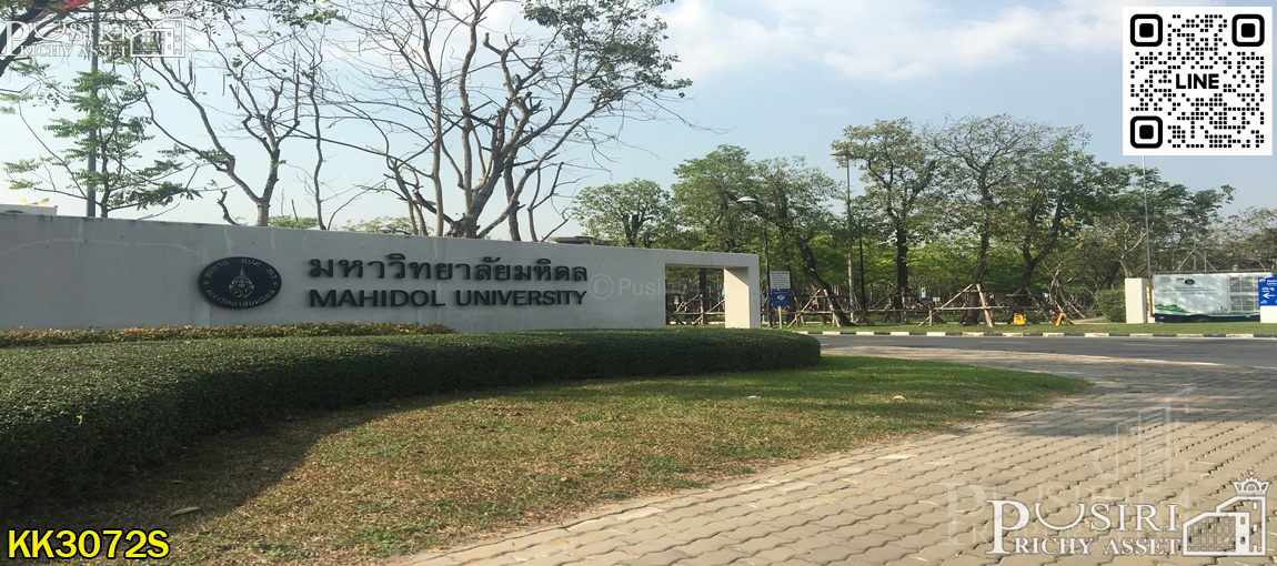 ที่สวยทำอพาร์ทเม้น 980 วา ใกล้มหาลัยมหิดล สะดุดตา ไปมาง่าย ใกล้ปากซอยศูนย์กลางของนักศึกษา และความเจริญแบบ 100%  KK3072S
