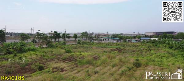 ที่สร้างโรงงานสุดสวยเกือบ 11 ไร่ หน้ากว้าง 225 เมตร ใกล้ อบต.ดอนไก่ดี เดินทางสะดวกบนถนนสายใยรักเพียง 1.4 กม. - KK4018S