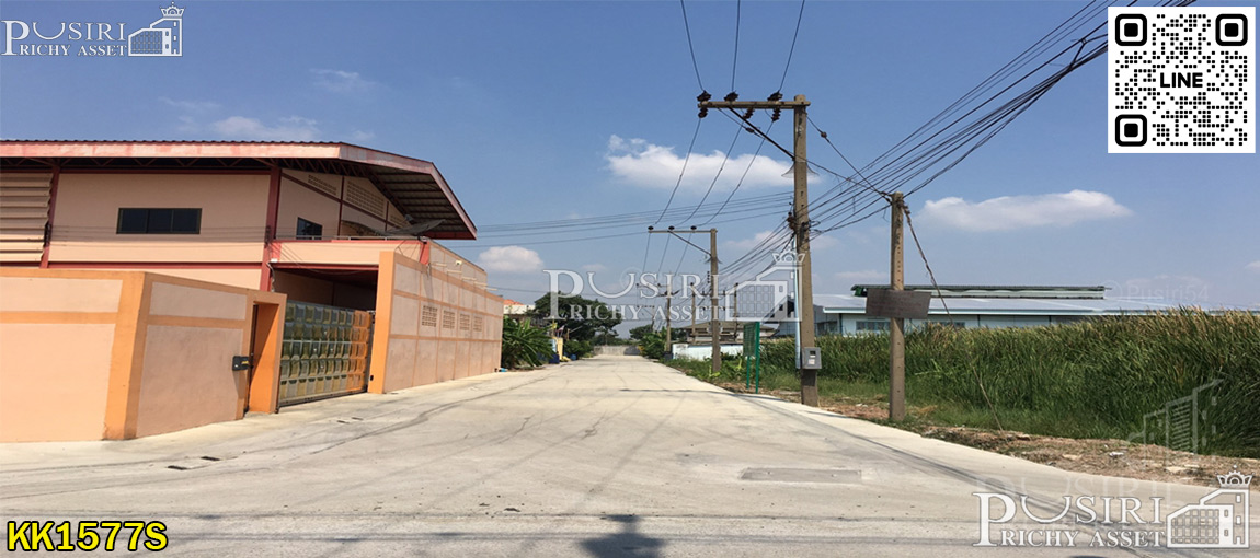 เธองามเหลือเกิน ! ที่สีม่วง 880 วา ติดถนนถึง 2 ด้าน ด้วยหน้ากว้าง 46 - 66 ม. เดินทางสะดวกทั้ง ถ.เศรษฐกิจ และ พุทธสาคร kk1577s