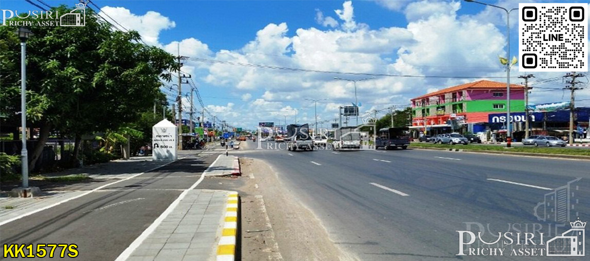 เธองามเหลือเกิน ! ที่สีม่วง 880 วา ติดถนนถึง 2 ด้าน ด้วยหน้ากว้าง 46 - 66 ม. เดินทางสะดวกทั้ง ถ.เศรษฐกิจ และ พุทธสาคร kk1577s