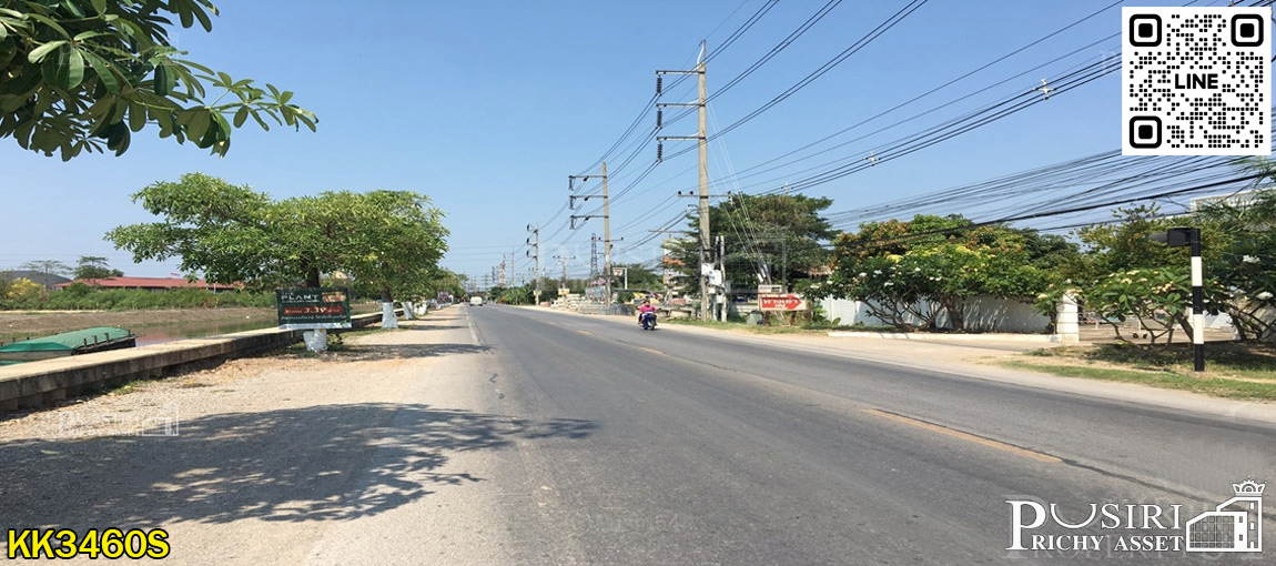 ที่ดิน 14 ไร่เศษ ติดถนน 2 ด้าน พร้อมหน้ากว้าง 276 ม. ถนนเลียบคลองสี่วา-เอกชัย KK3460S