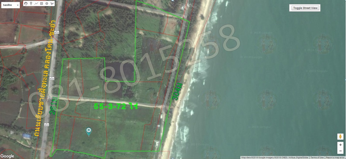 ที่ดิน77ไร่ติดทะเลปึกเตียน แบ่งขายได้21ไร่ และ 55ไร่