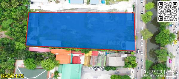 ขาย ที่สวยถมแล้ว 3ไร่ ใกล้รถไฟฟ้าสายสีม่วง เพียง 1.8 กม. กลางใจเมืองนนทบุรี - KK 3647S