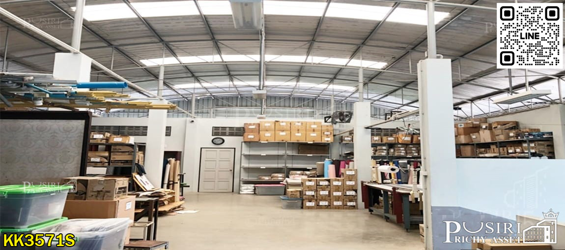 โรงงาน 2 ชั้น 361 วา สภาพใหม่กิ๊บๆ พื้นที่ใช้สอยเน้นๆ 1,200 ตร.ม. สาธารณูปโภคครบ จับจ่ายใช้สอยง่าย ใกล้ ถ.เศรษฐกิจ KK3571S