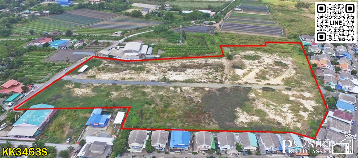 สร้างโรงงานและโครงการของคุณ ให้มีกำไรและเร็วกว่าที่อื่น ที่ดิน 22 ไร่เศษ ฮวงจุ้ยแบบเทพๆ ใกล้พุทธสาครเพียง 3.5 กม. KK3463S