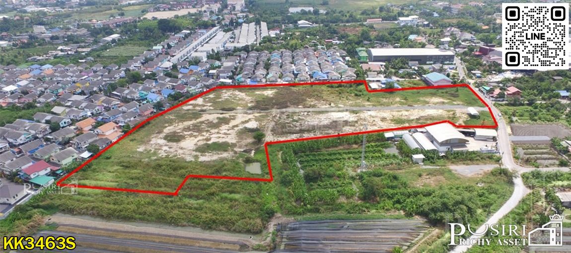 สร้างโรงงานและโครงการของคุณ ให้มีกำไรและเร็วกว่าที่อื่น ที่ดิน 22 ไร่เศษ ฮวงจุ้ยแบบเทพๆ ใกล้พุทธสาครเพียง 3.5 กม. KK3463S
