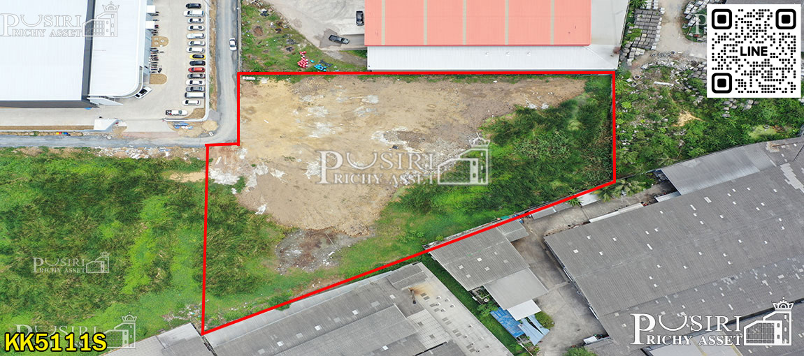 ที่สีม่วงเเท้ 3 ไร่เศษ ถมแล้ว 60% อ้อมใหญ่ สะดวกสบาย ใกล้ ถ.เพชรเกษม 1.4 กม. แวดล้อมด้วยโรงงาน  KK5111S
