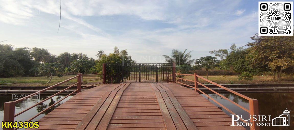 ที่ 10 ไร่เศษ ใกล้ ถ. ตัดใหม่พรานนก - สาย 4 ร่มรื่น ด้านหน้าติดคลองกว้างๆรับลมตลอดปี รถยนต์เข้าออกสบาย KK4330S
