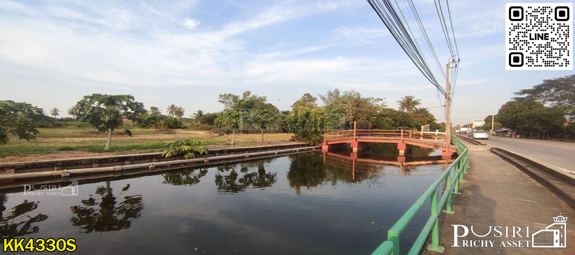ที่ 10 ไร่เศษ ใกล้ ถ. ตัดใหม่พรานนก - สาย 4 ร่มรื่น ด้านหน้าติดคลองกว้างๆรับลมตลอดปี รถยนต์เข้าออกสบาย KK4330S