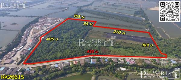 ขายที่ 69ไร่เศษ หน้ากว้างจุใจ สถานที่สำคัญหลายเเห่ง เดินทางได้หลายเส้นทาง ถนนเอกชัย - KK2661S