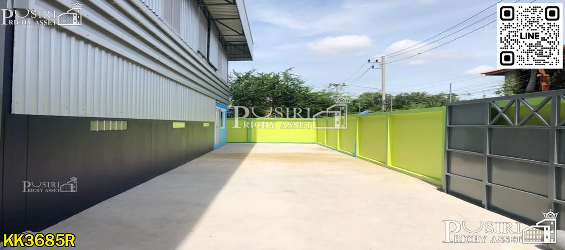 ให้เช่าโกดัง 420 ตร.ม. ออฟฟิศในตัว เพียง 400 เมตร จากเส้นวัดเจษ-พันท้าย-สาริน แหล่งอำนวยความสะดวกรอบด้าน  KK3685R