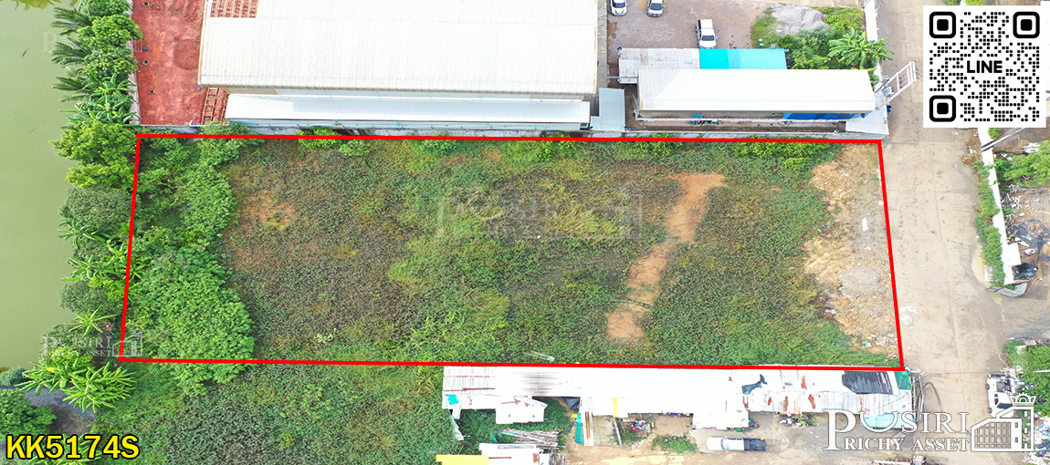 ที่สวยสร้างโรงงาน 1.5 ไร่ ราคาดีงาม ถมพร้อมสร้าง บนที่สีชมพู เทรลเลอร์เข้าสบาย ใกล้ คลองสี่วา ถ. เศรษฐกิจเเละพระราม 2 KK5174S
