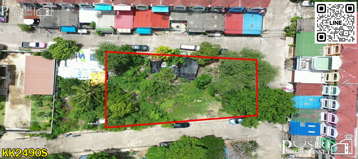 ที่สวยปลูกบ้าน/โกดัง 186.6 วา สะดวกติดถนน 3 ด้าน ในซอยค่ายกำแพงเพชร ใกล้เศรษฐกิจ พุทธสาคร