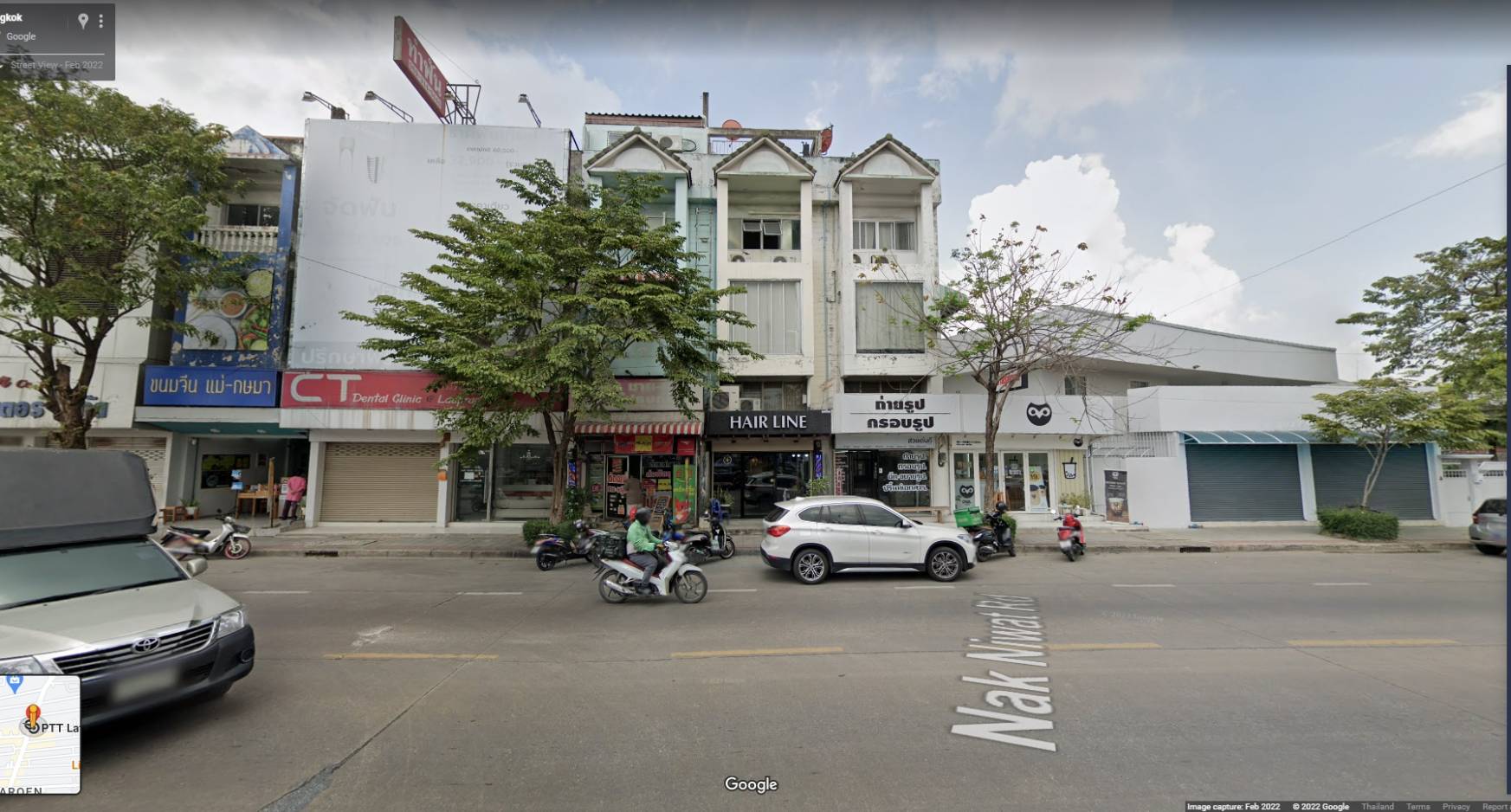 ขายด่วน อาคารพาณิชย์ 5 ชั้น พร้อมกิจการ ร้านขนส่ง+ร้านตัดผม ทำเลดีมาก ริมถนน นาคนิวาส