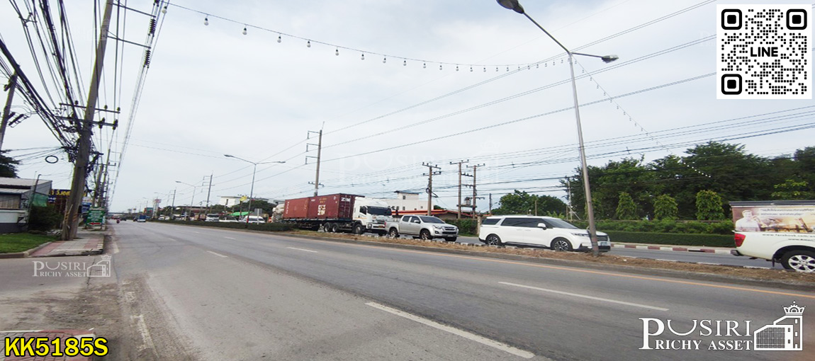 ที่สวย 1 ไร่เศษ ราคาพิเศษ สำหรับสร้างโรงงานได้หลายประเภทบนพื้นที่สีชมพู ถมพร้อมสร้างใกล้ ถ. เศรษฐกิจเพียง 1.5 กม.  kk5185s