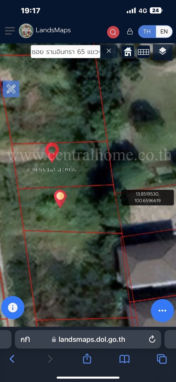 ที่ดิน 90 ตารางวา ซอยรามอินทรา65 แยก2-2