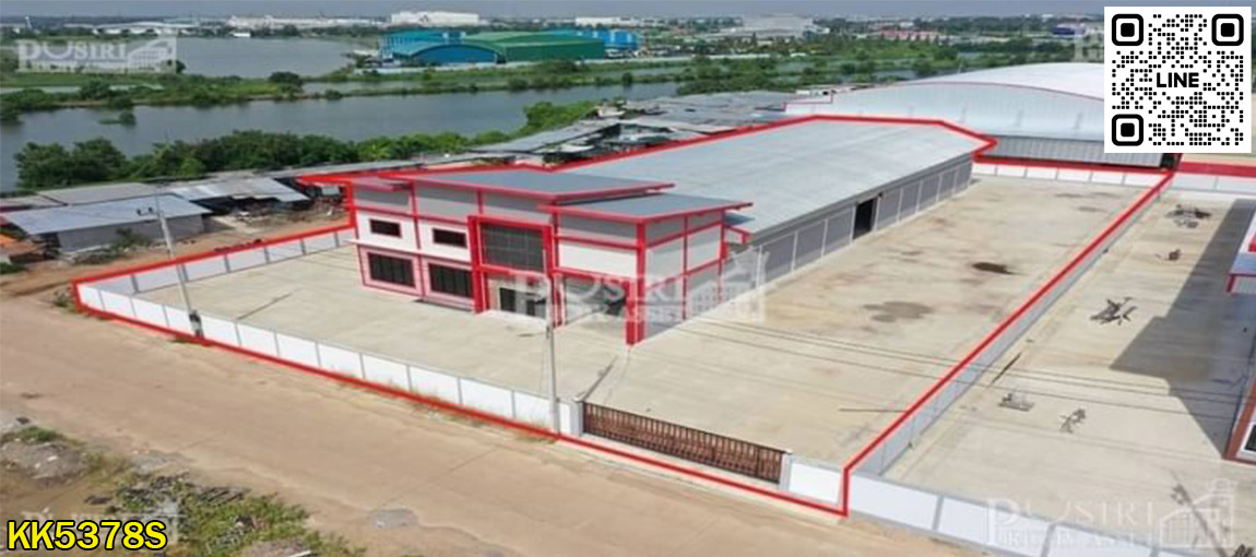 โรงงานใหม่ 2 ไร่เศษ อย่างพันท้าย พื้นใช้สอย 1,280 ตร.ม. พร้อมสำนักงาน 2 ชั้น ขอใบ รง.4 ได้ เทรลเลอร์เข้าออกสะดวก พร้อมส่วนขยายต่อเติมอีกเพียบ  kk5378s