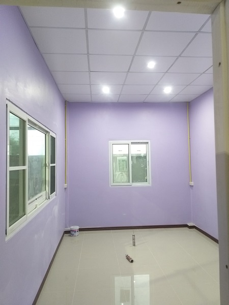  ให้เช่าและขาย โกดังใหม่พร้อมสำนักงาน  ห้องน้ำ2ห้อง บนถนนหทัยราษฎร์ พท.440ตรม