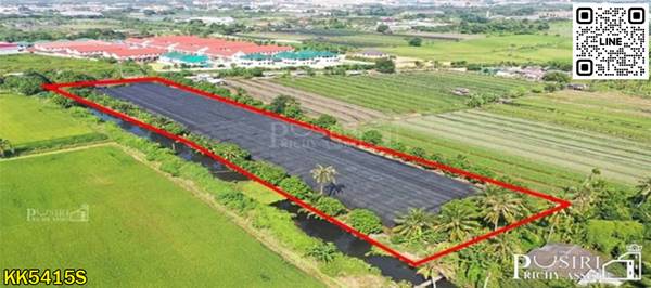 ซื้อทำกำไร + สร้างมูลค่าเพิ่มได้มากกว่าเท่าตัว กับที่ 6ไร่เศษ ใกล้ถนนตัดใหม่กัลปพฤกษ์ – พุทธสาคร KK5415S
