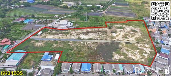 สร้างโรงงาน และโครงการของคุณให้มีกำไรเร็วกว่าที่อื่นๆ กับที่ดิน 22 ไร่เศษ ฮวงจุ้ยแบบเทพๆ ใกล้พุทธสาครเพียง 3.5 กม. - KK3463S